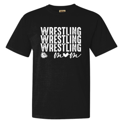 Adult Wrestling Bulldog Mom T-Shirt Thumbnail