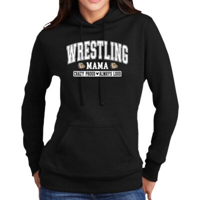 Women's Crazy Proud Wrestling Mama Hoodie Thumbnail