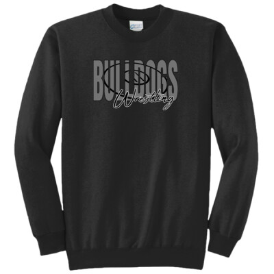 Adult Bulldogs Wrestling Crewneck Sweatshirt Thumbnail