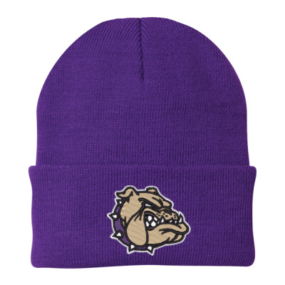 Adult Embroidered Bulldog Beanie Thumbnail