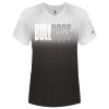 Women's V-Neck Ombre T-Shirt Thumbnail